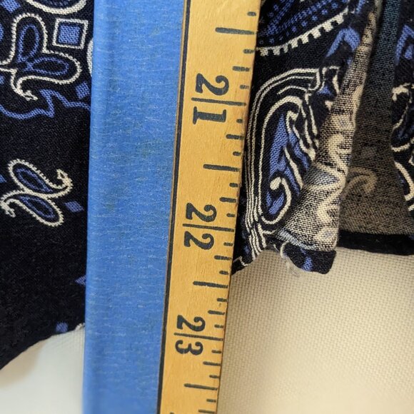 Est. 1949 Women's Blue Paisley Printed Wing Sleeve Blouse Size 18/20 - Picture 8 of 8